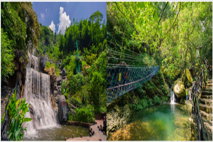 康辉旅游网<笔架山>广州往返清远笔架山漂流/大瀑布·超人卡丁车·一天游