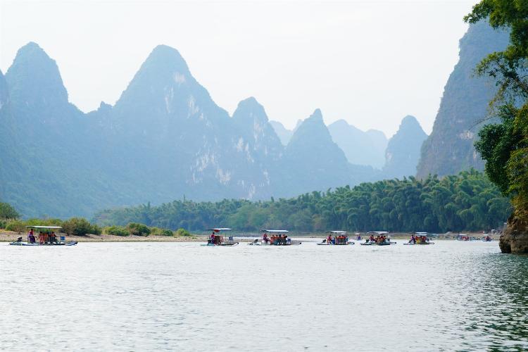 康辉旅游网【九马画山】武汉高铁桂林+全景大漓江+世外桃源+银子岩+古东瀑布+4日3晚跟团游